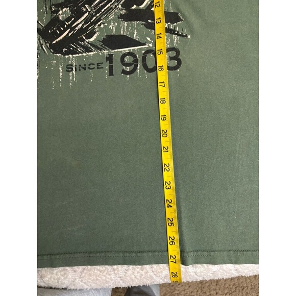 Vintage Harley Davidson Museum 2008 Graphic 2 Sided Green Tee Men’s Size L - Picture 15 of 16